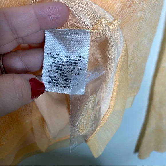 ✨NWT Anthropologie Knitted & Knotted Orange Alpaca Wool Alessia Sweater Size XS - Picture 8 of 9